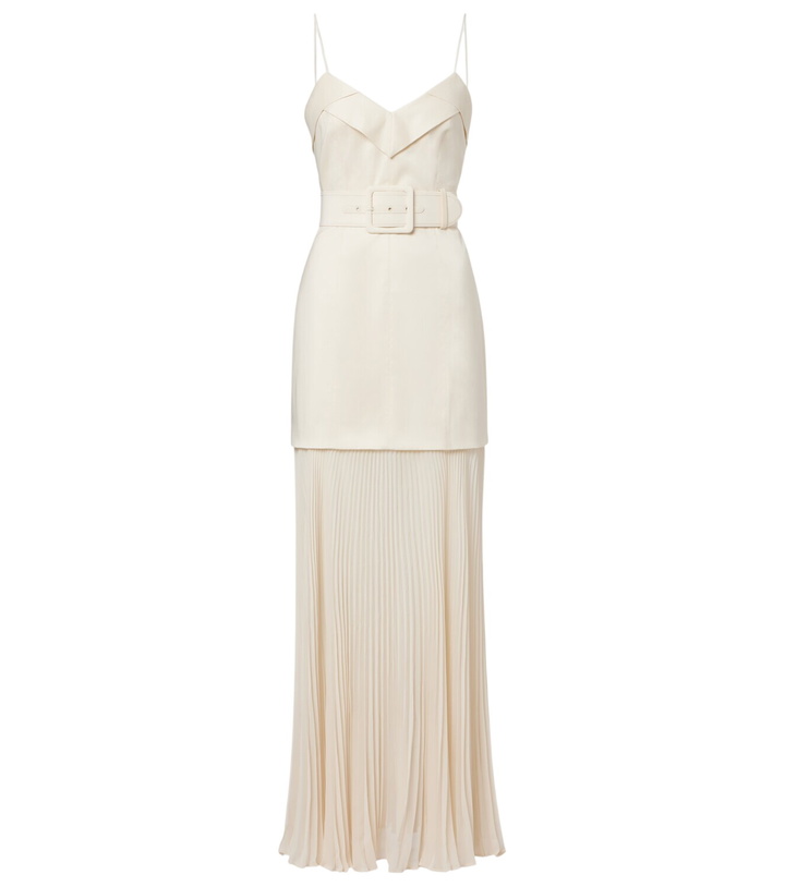 Photo: Rebecca Vallance Bailey belted pleated maxi dress