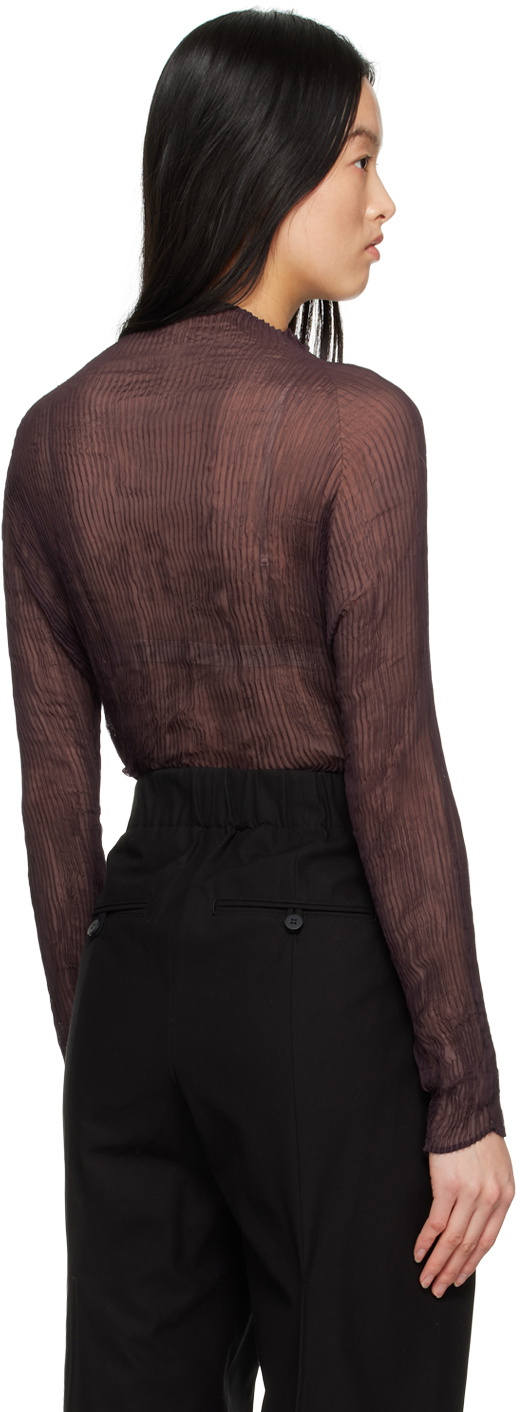 ISSEY MIYAKE Purple Chiffon Twist 1 Turtleneck Issey Miyake Men