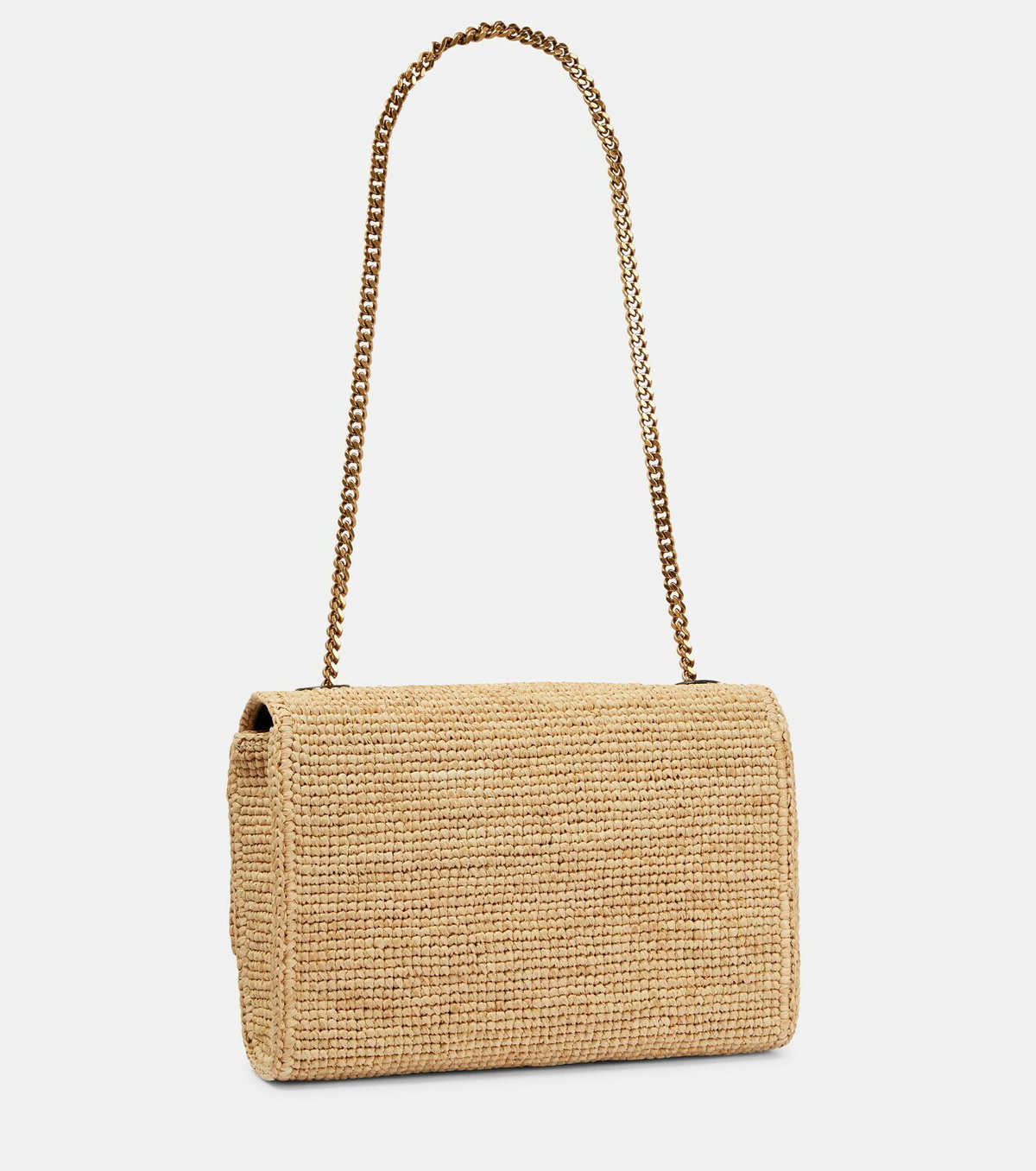 Saint Laurent - Kate Medium raffia shoulder bag Saint Laurent