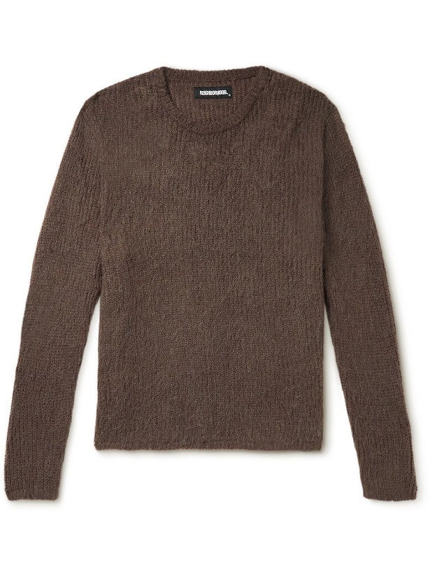 Photo: Neighborhood - Brushed Knitted Sweater - Brown