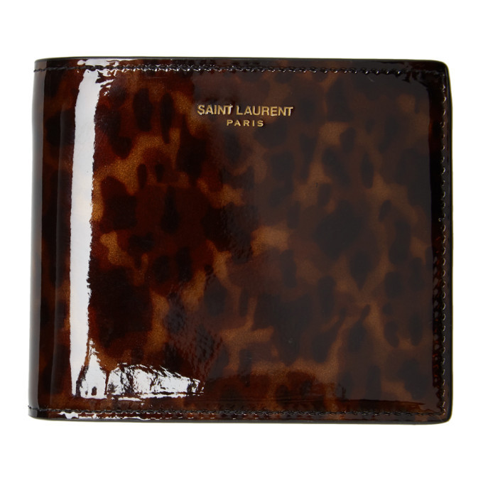 Photo: Saint Laurent Brown Tortoiseshell Wallet