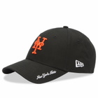New Era New York Mets Visor Script 9Forty Cap in Black 