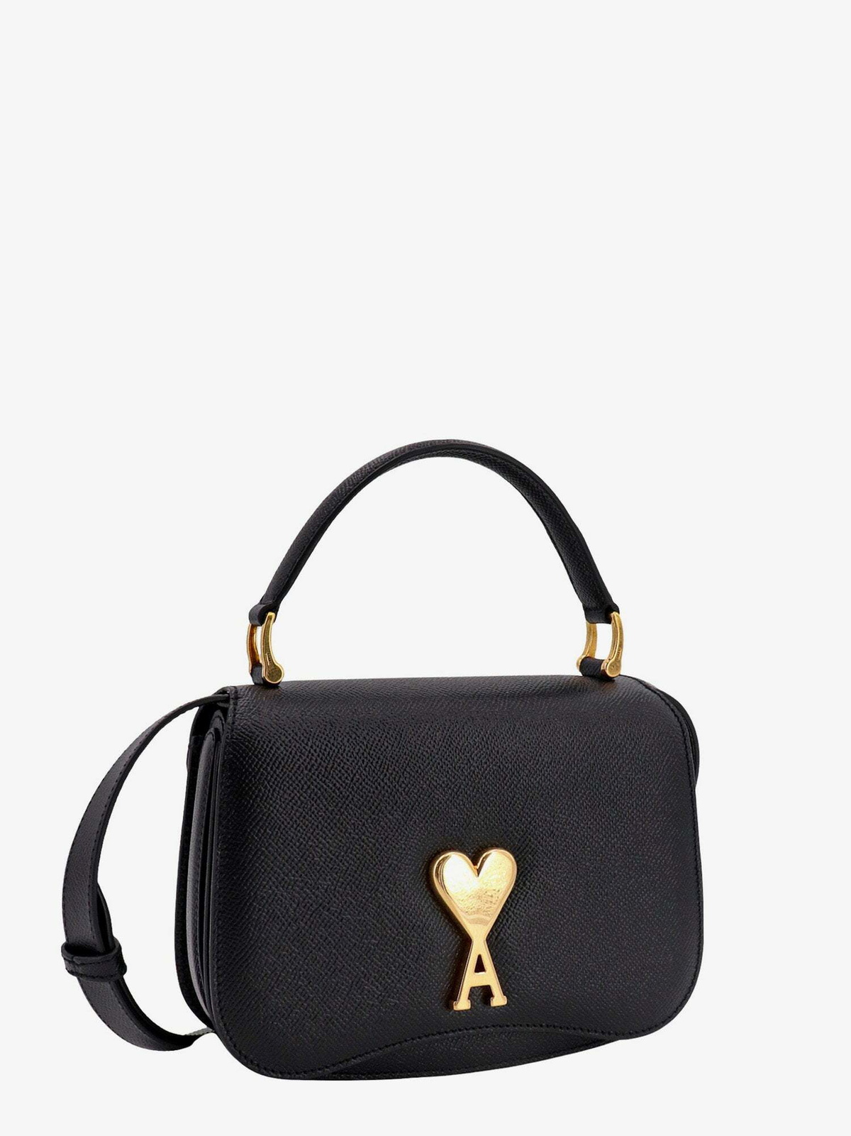 Ami Paris Shoulder Bag Black Womens AMI