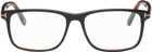 TOM FORD Black & Tortoiseshell Blue Block Square Glasses