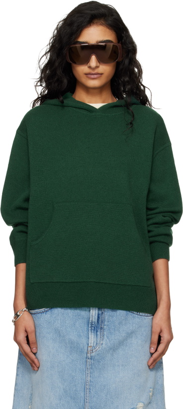 Photo: Acne Studios Green Cashmere Hoodie