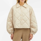Deiji Studios Women's Quilted Coat in Fawn
