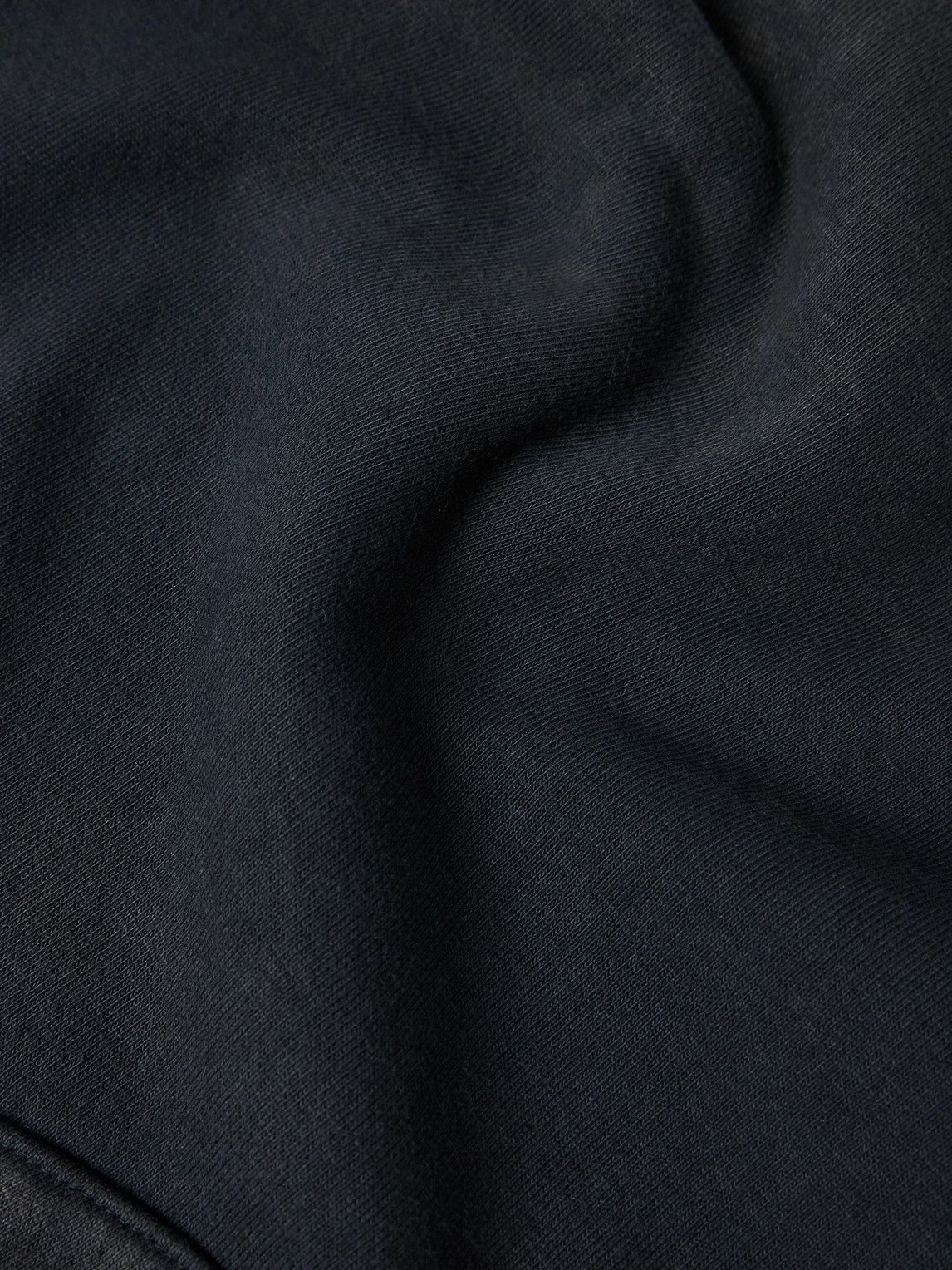 A.PRESSE - Vintage Cotton-Jersey Hoodie - Black