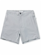 Onia - Calder Straight-Leg Mid-Length Striped Seersucker Swim Shorts - Blue