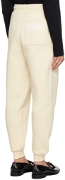 AMI Paris Off-White Heavyweight Lounge Pants