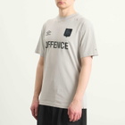 Umbro by Slam Jam Men's Offence Defence T-Shirt in Light Grey