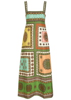 Alemais Contina Printed Woven Maxi Dress Multicoloured