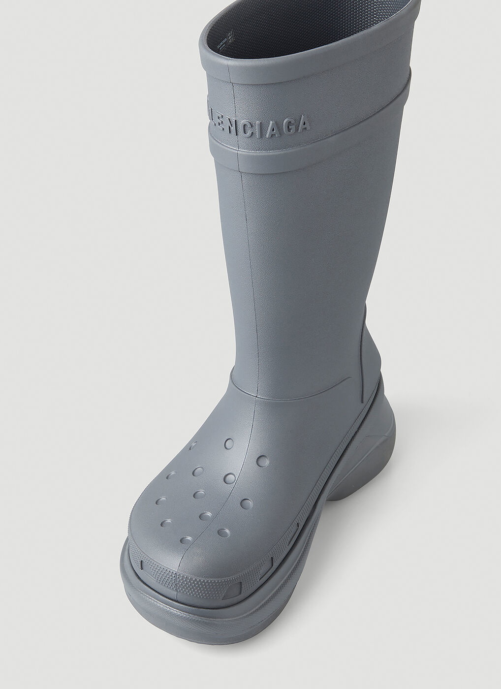 Grey Trooper rain boots Balenciaga  Vitkac TW