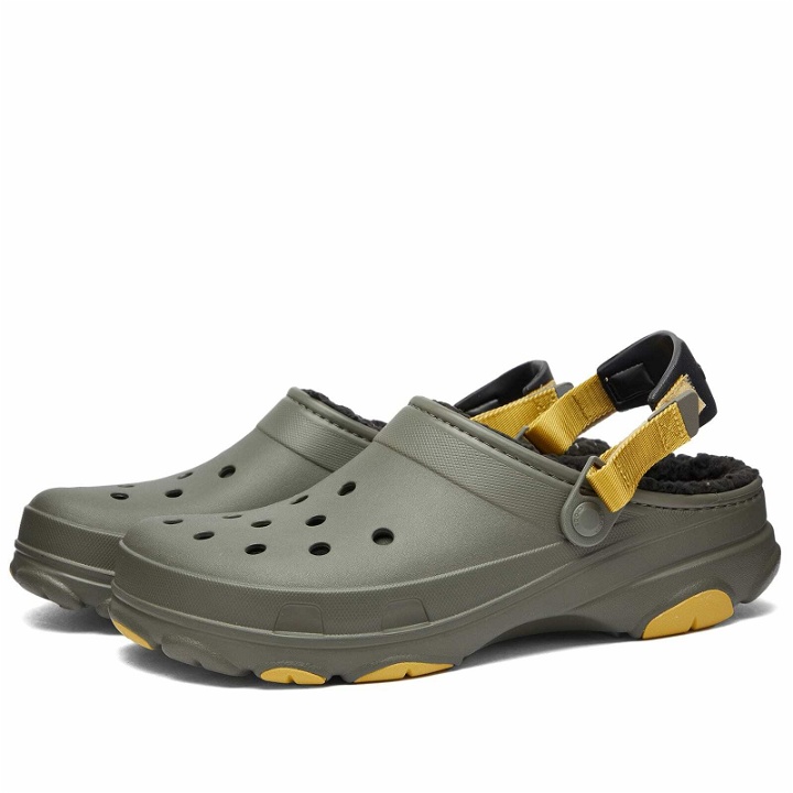 Photo: Crocs All Terrain Lined Clog in Dusty Olive