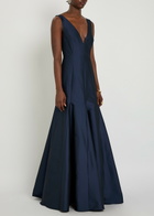 Bernadette Aurelia Taffeta Gown Navy