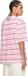 Camiel Fortgens Pink & White Big Heavy Jersey T-shirt