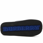 Burberry Men's Quilted Leather Slide Sandals in Black