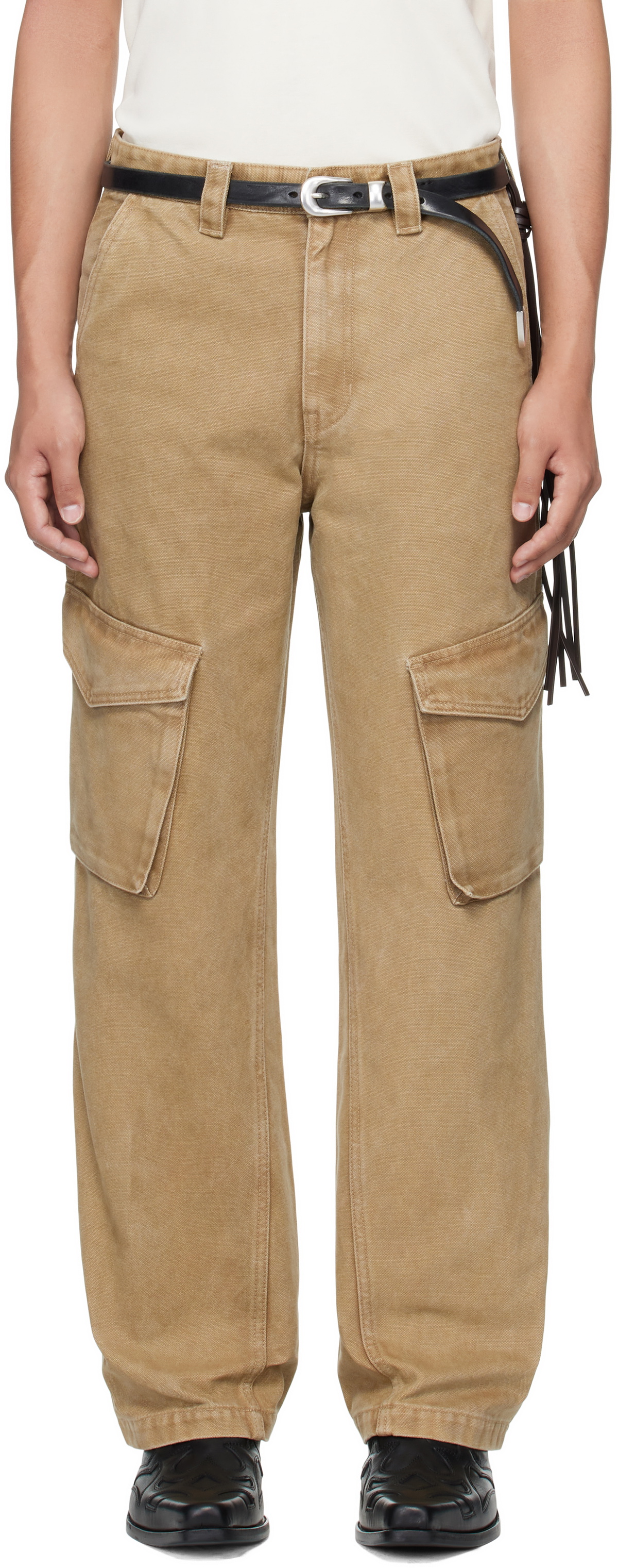 MMIC Beige Pierre Cargo Pants