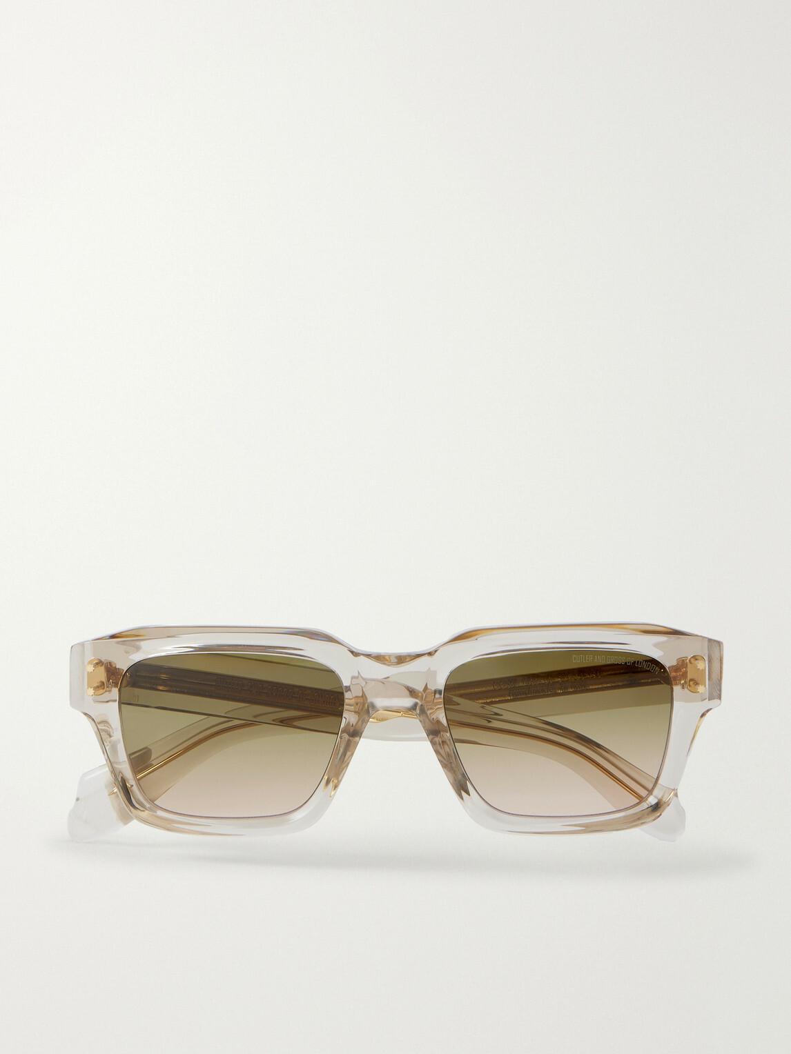 Cutler and Gross - 1432 Square-Frame Acetate Sunglasses - Neutrals