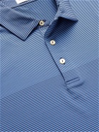 Peter Millar - Bickett Striped Tech-Jersey Golf Polo Shirt - Blue