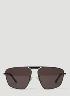 Aviator Frame Sunglasses in Black