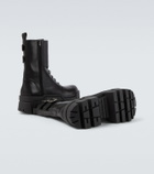 Balenciaga Bulldozer debossed leather combat boots