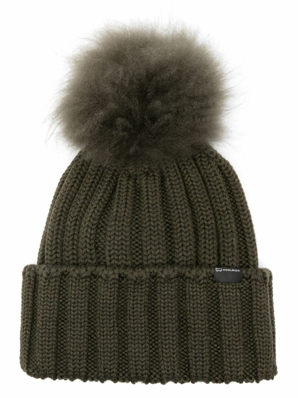 WOOLRICH - Pom Pom Wool Beanie Woolrich