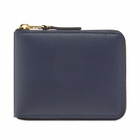 Comme des Garçons SA7100 Classic Wallet in Navy