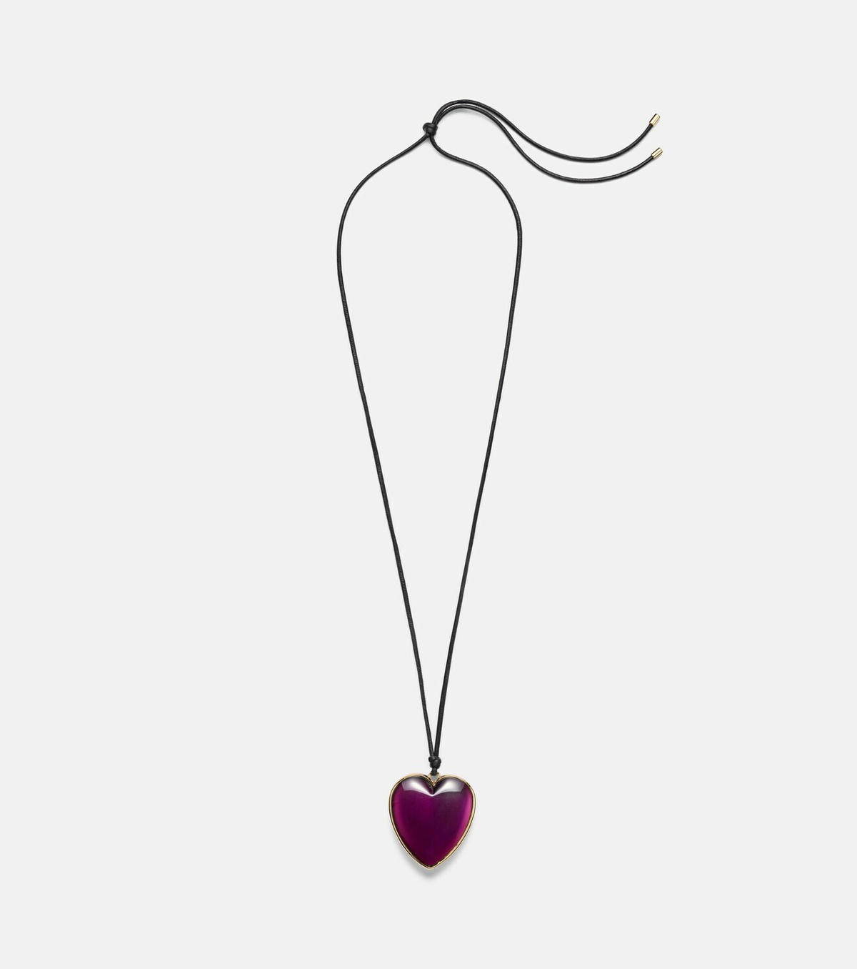 Jennifer Fisher 14kt gold-plated and leather necklace with quartz