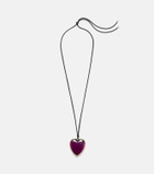 Jennifer Fisher 14kt gold-plated and leather necklace with quartz