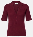 Lisa Yang Malie ribbed-knit cashmere polo sweater