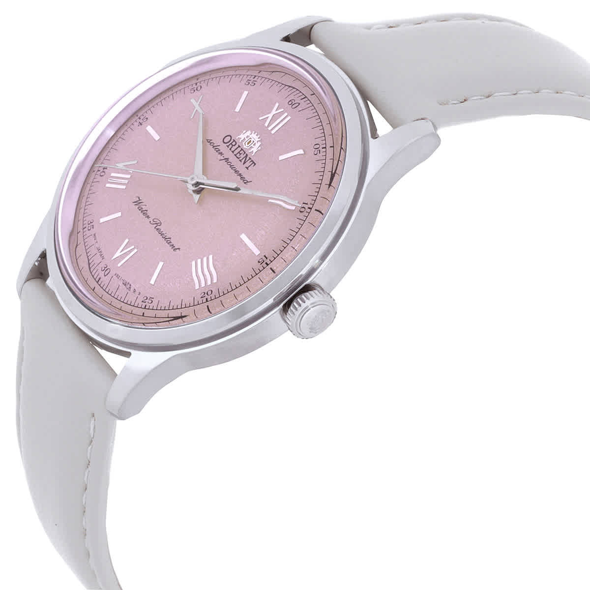 Orient Classic Solar-Powered Pale Pink Dial Watch RA-WK0005P10B