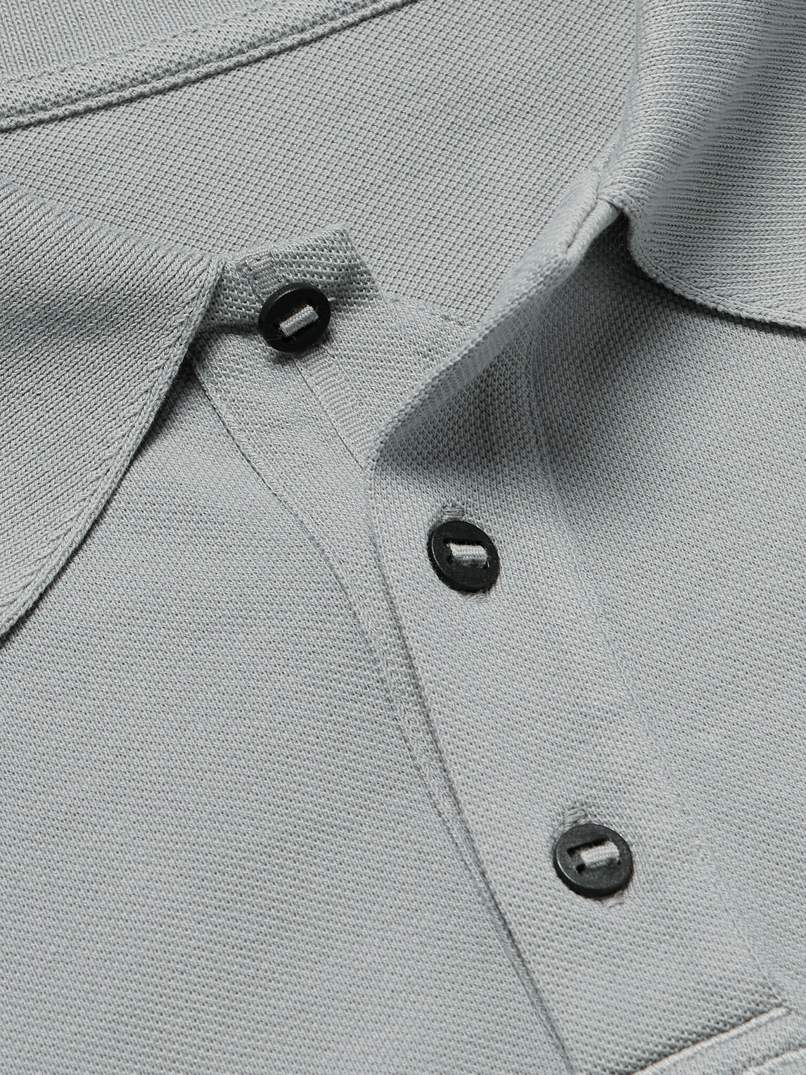 Canada Goose - Beckley Logo-Appliquéd Paneled Cotton-Piqué Polo Shirt - Gray