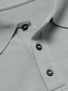 Canada Goose - Beckley Logo-Appliquéd Paneled Cotton-Piqué Polo Shirt - Gray