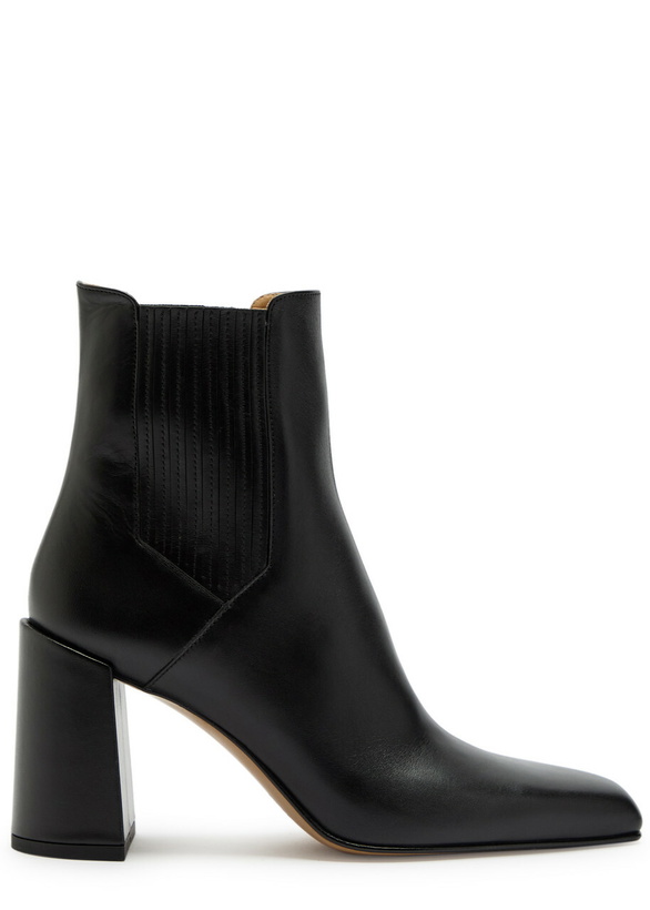 Photo: Gabriela Hearst Luke 70 Leather Ankle Boots Black