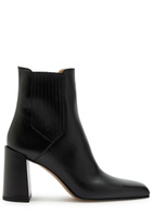 Gabriela Hearst Luke 70 Leather Ankle Boots Black