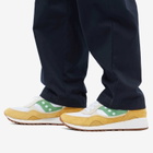 Saucony Men's Shadow 6000 Sneakers in White/Yellow/Green