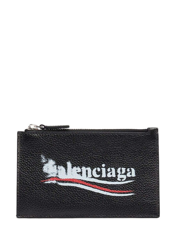 Photo: BALENCIAGA Printed Leather Zip Wallet
