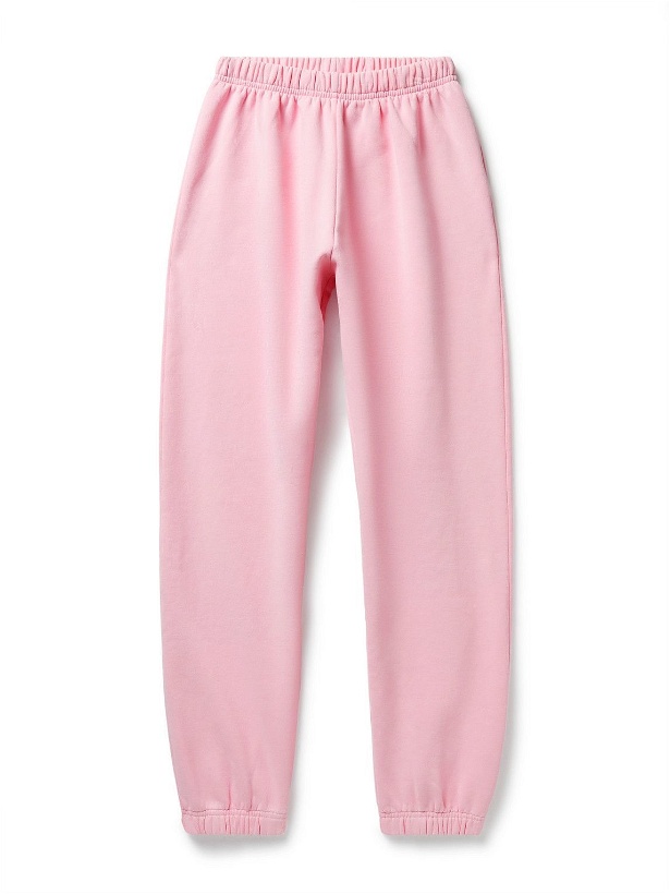 Photo: ERL - Tapered Cotton-Blend Jersey Sweatpants - Pink