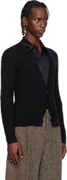 Dries Van Noten Black Wool Cardigan
