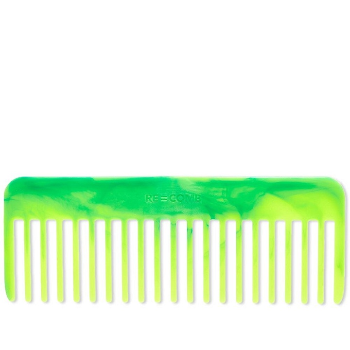Photo: Re=Comb Men's Recycled Flexible Hair Comb in Neon Green
