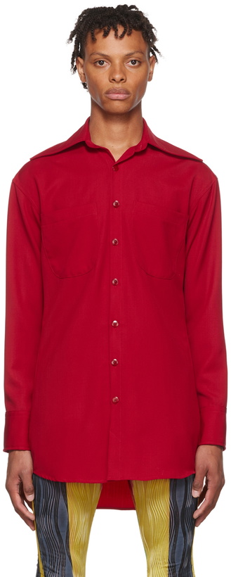 Photo: Theophilio SSENSE Exclusive Red Cotton Shirt