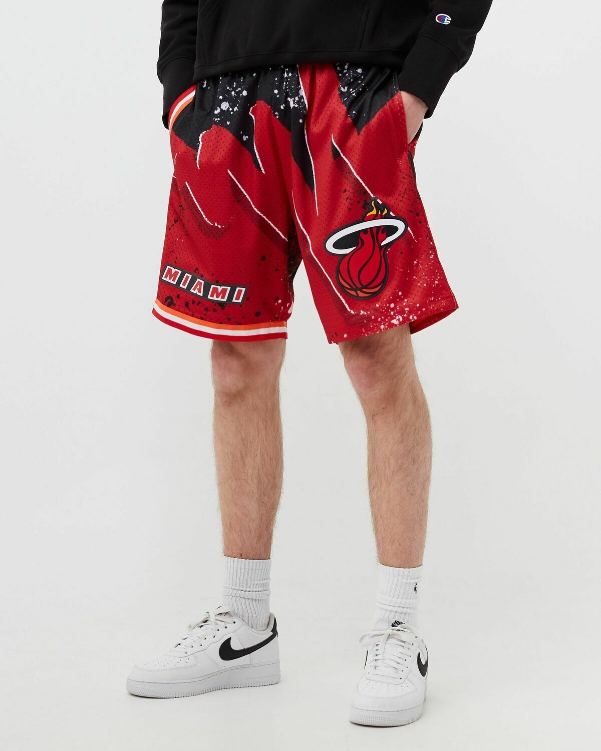 Mitchell & Ness Hyper Hoops Swingman Shorts   Miami Heat Red - Mens - Sport & Team Shorts