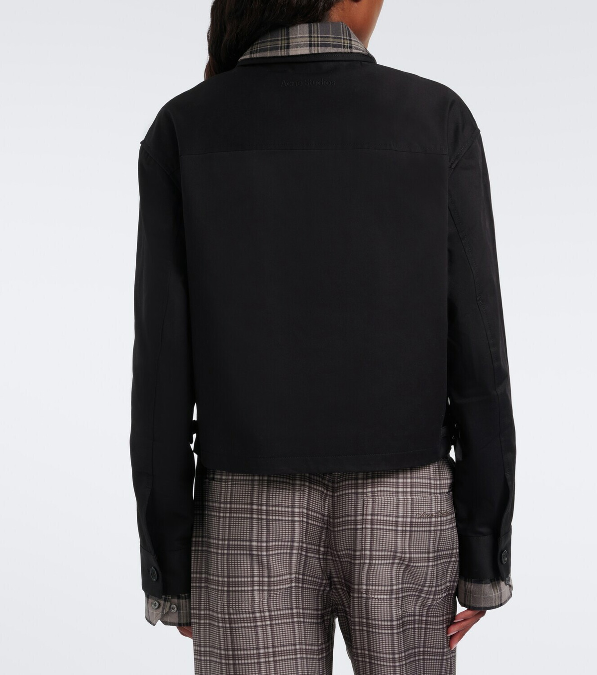 Acne Studios Layered cotton twill jacket