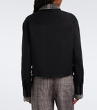 Acne Studios Layered cotton twill jacket