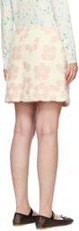 MINJUKIM Yellow & Pink Bari Flower Miniskirt