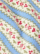 BODE - Wedgewood Intarsia-Knit Wool Sweater - Blue