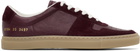Common Projects Burgundy Bball Duo Slim Sneakers