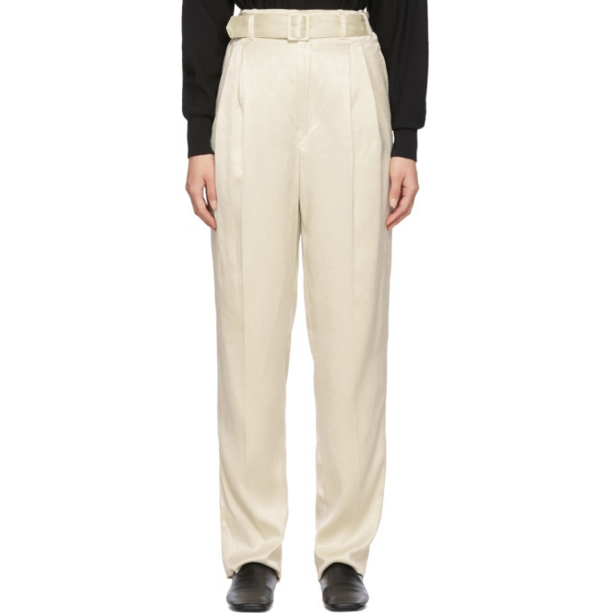 Lemaire Off-White Pleated Pants Lemaire