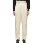 Lemaire Off-White Pleated Pants