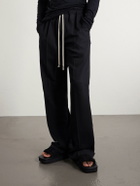 DRKSHDW by Rick Owens - Frayed Denim Slides - Black